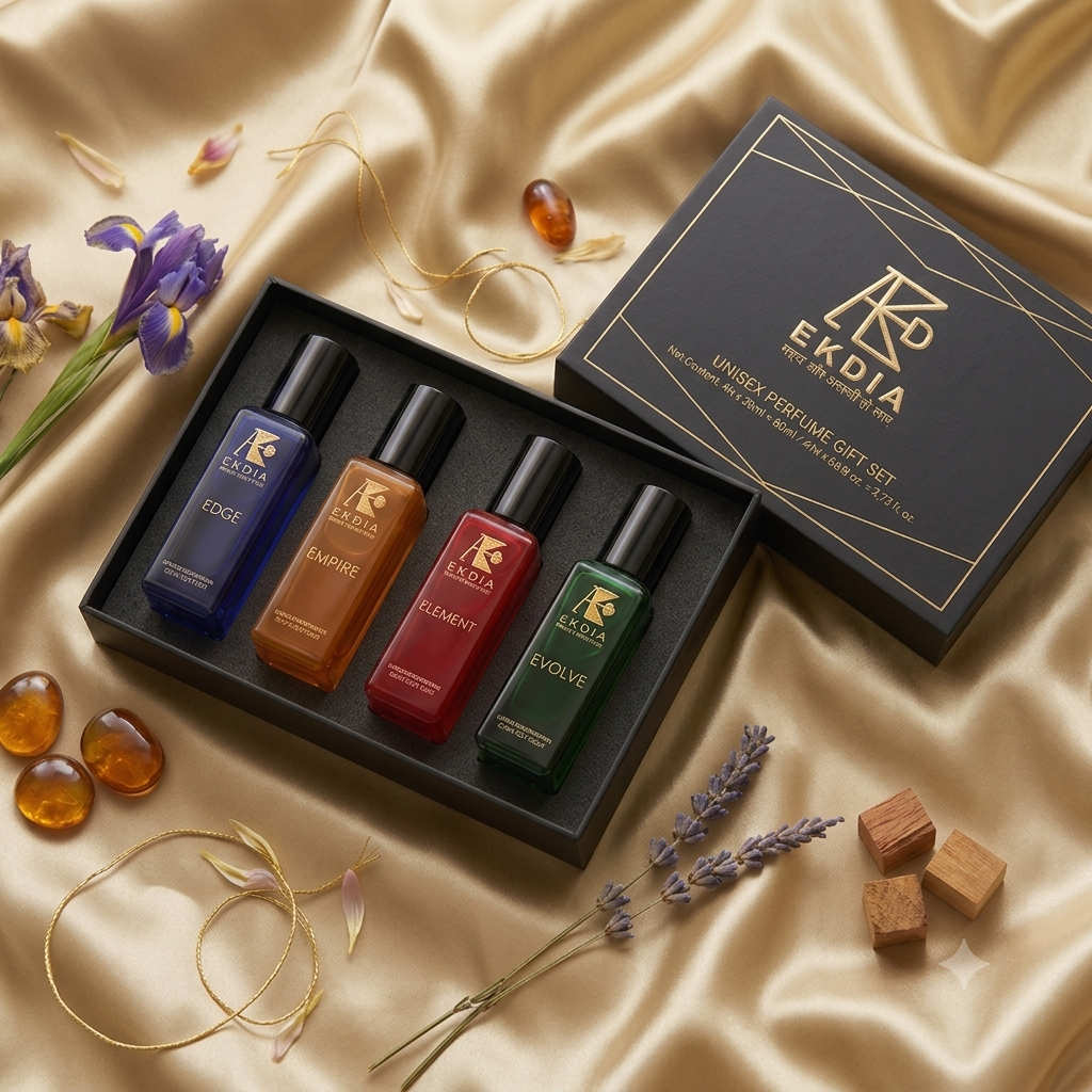EKDIA Unisex Perfume Gift Set — Evolve, Element, Empire & Edge